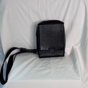 A-COLD WALL Leather Messenger Shoulder Box Bag - Unisex